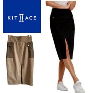 Kit & Ace Checkpoint Midi Skirt Size 6